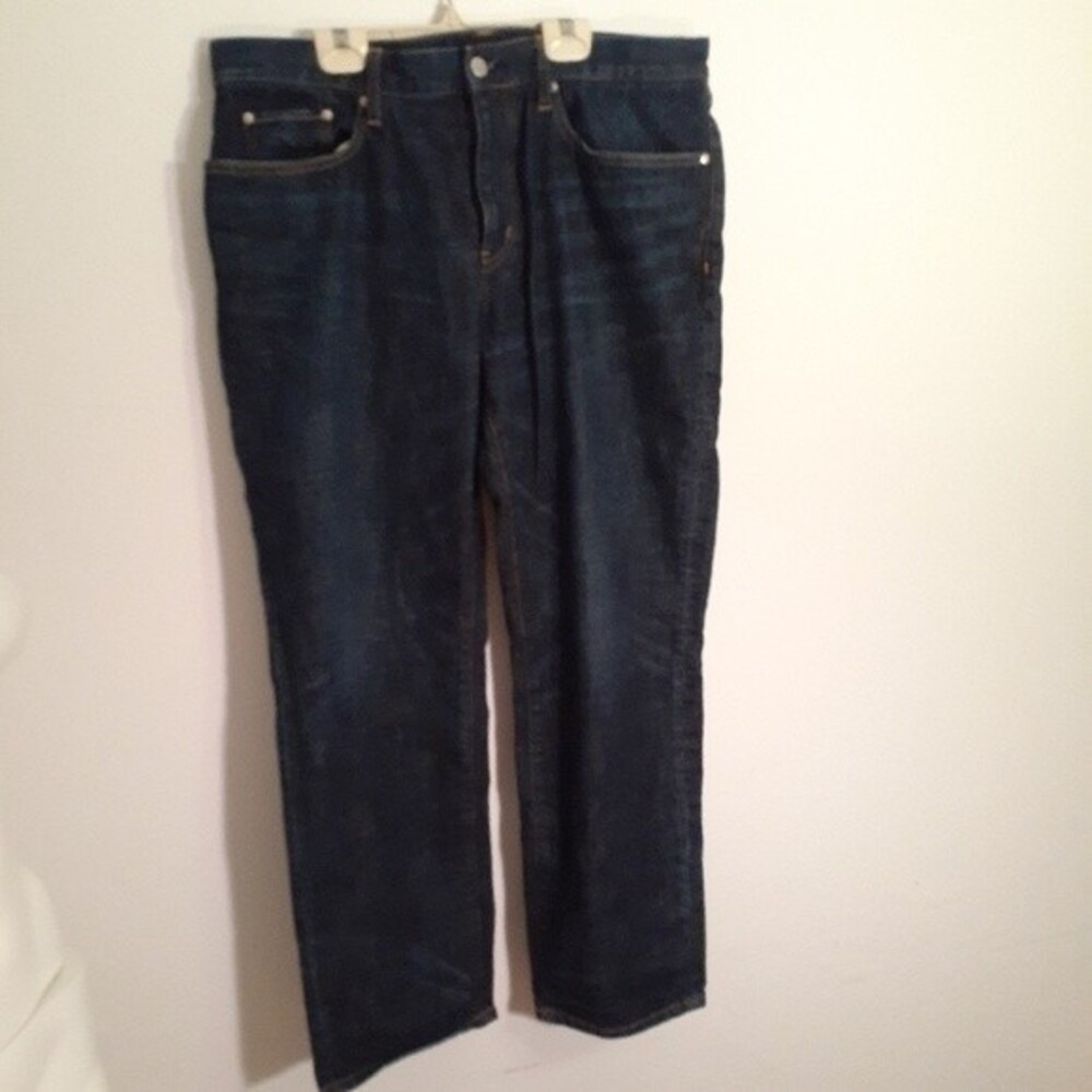 Zozo jeans men's 34 35 waist, 30 inseam dark wash jeans pants Japan Japanese